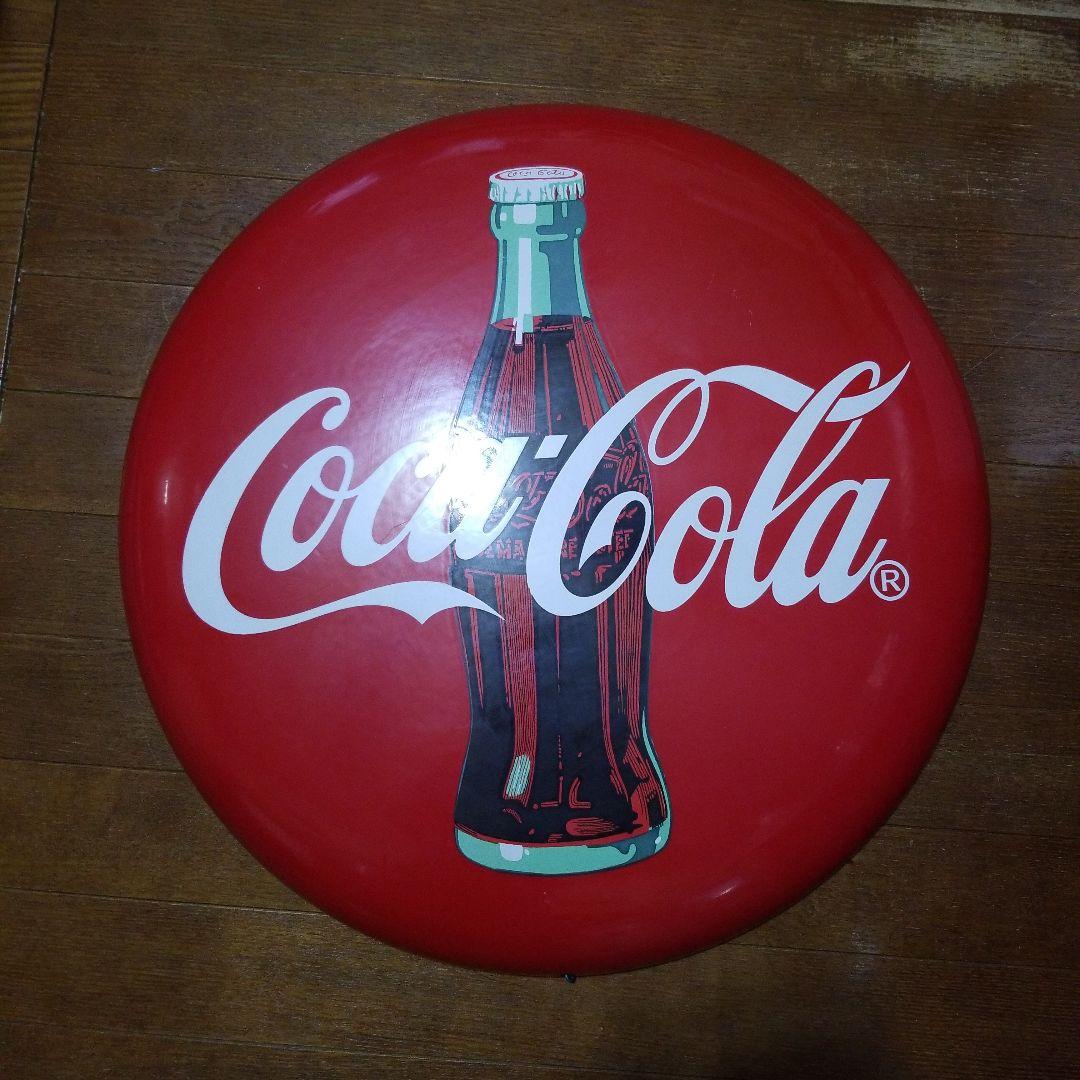 Coca-Cola ディスプレイ 円形 赤　直径50cm