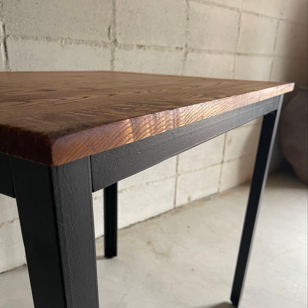 depeche アデペシュ　サイドテーブル　デスク　オーク無垢材　アイアン脚