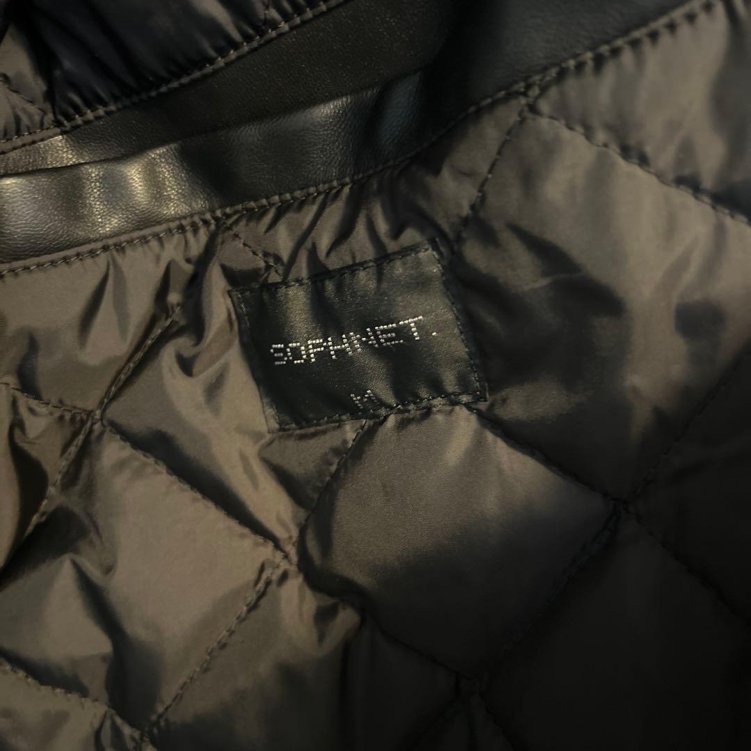 キ*タ様 sophnet フェイクレザーシングルライダースジャケット