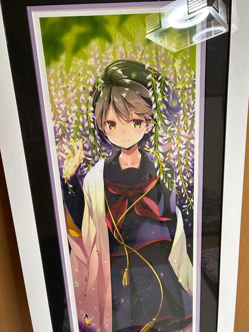 なつめえり　皐月の約束　版画　アールビバン　ミクスドメディア　25部限定