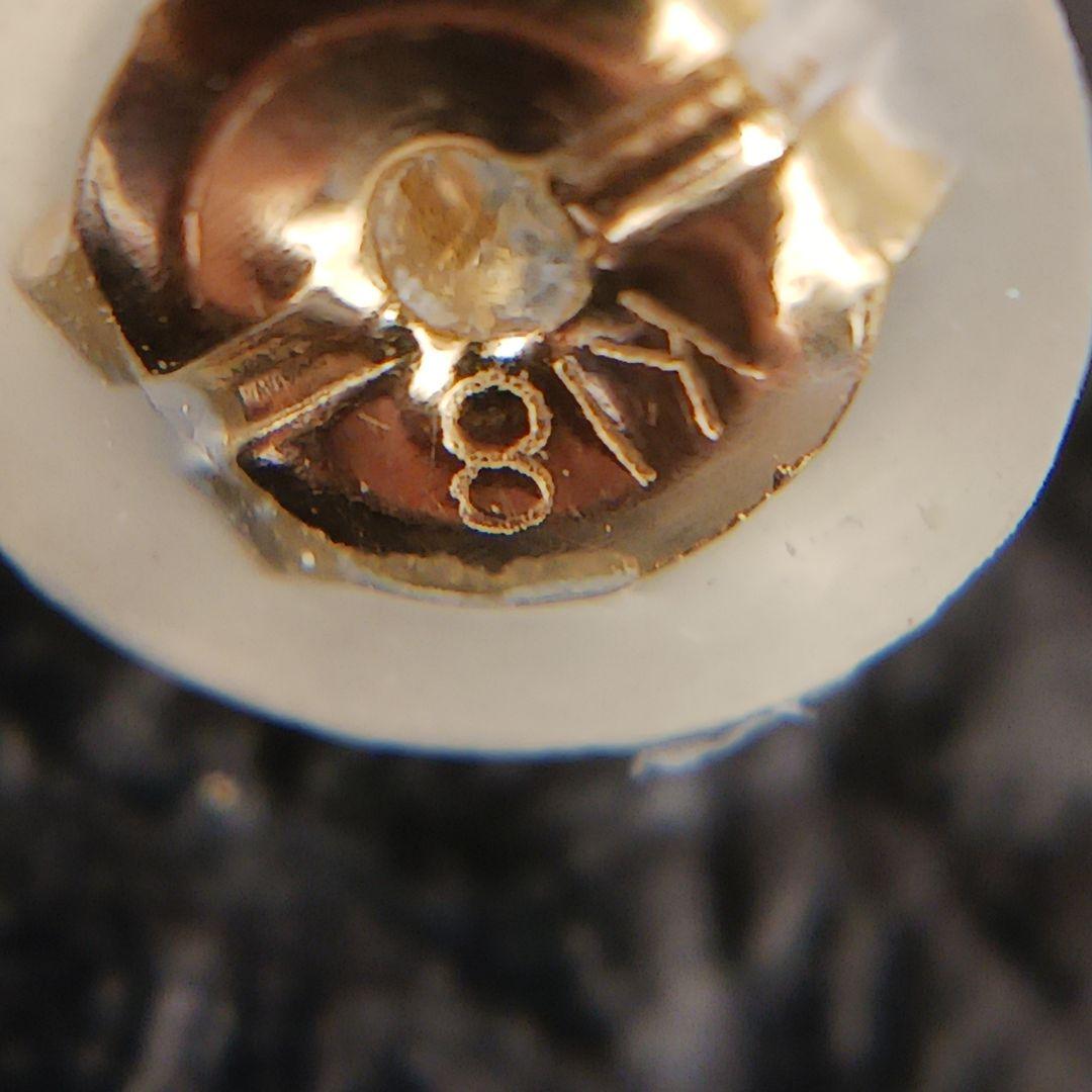 (B012001) K18 YG ピアス 丸玉 アクセサリー