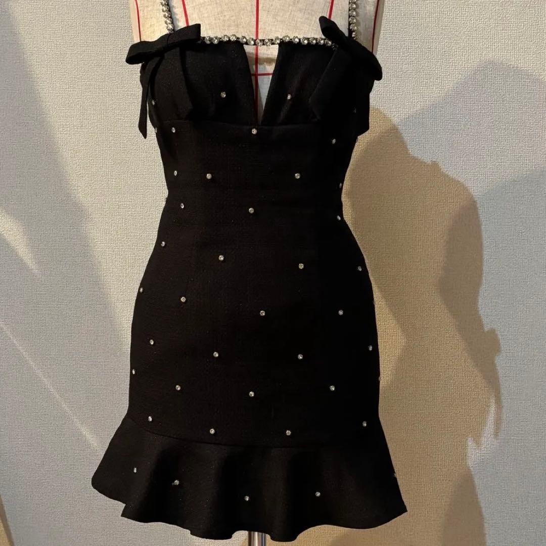 キャバドレス JEWELS ストーン S ブラック