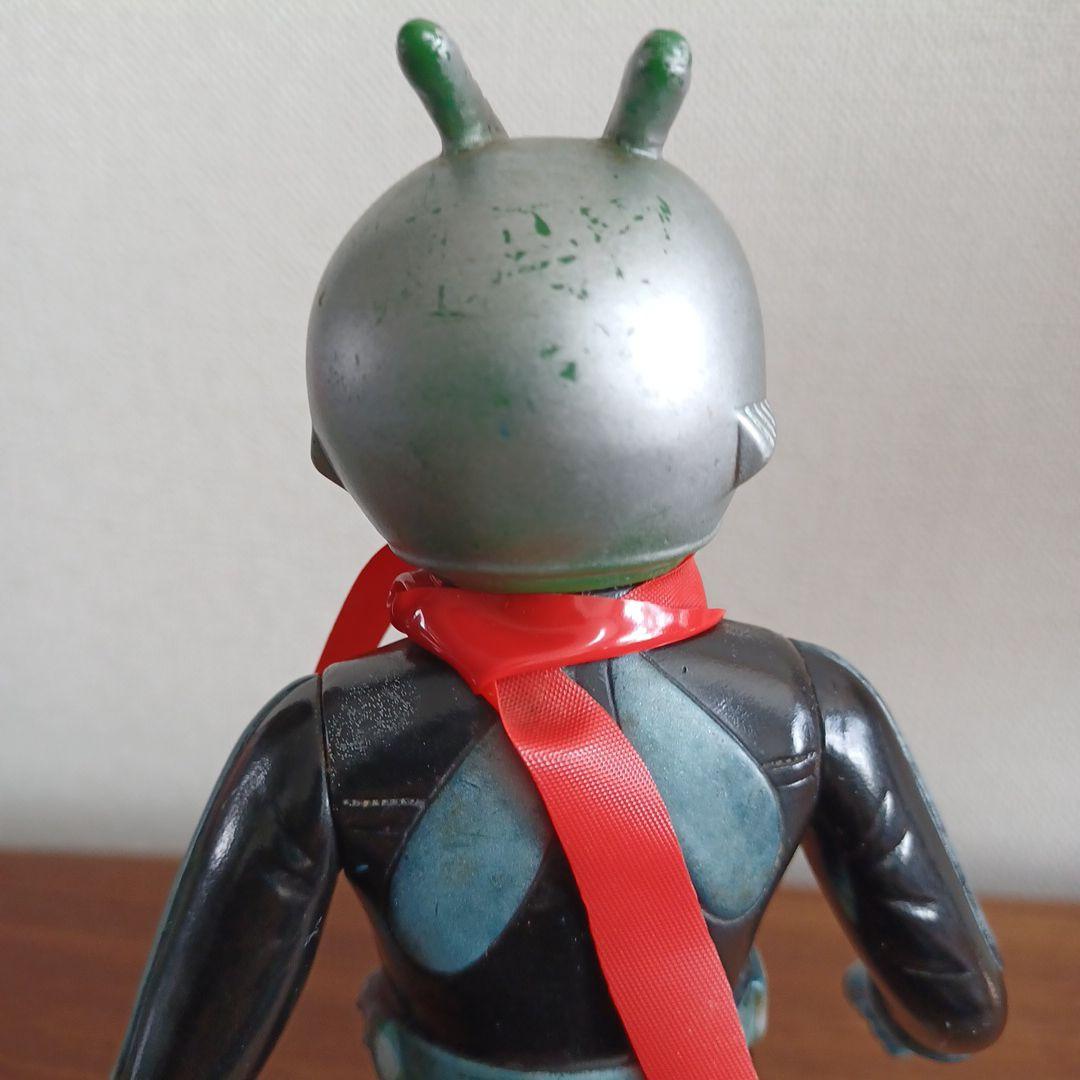 当時もの　旧バンダイ社製　仮面ライダー１号＆２号　希少ソフビフィギュア２体セット