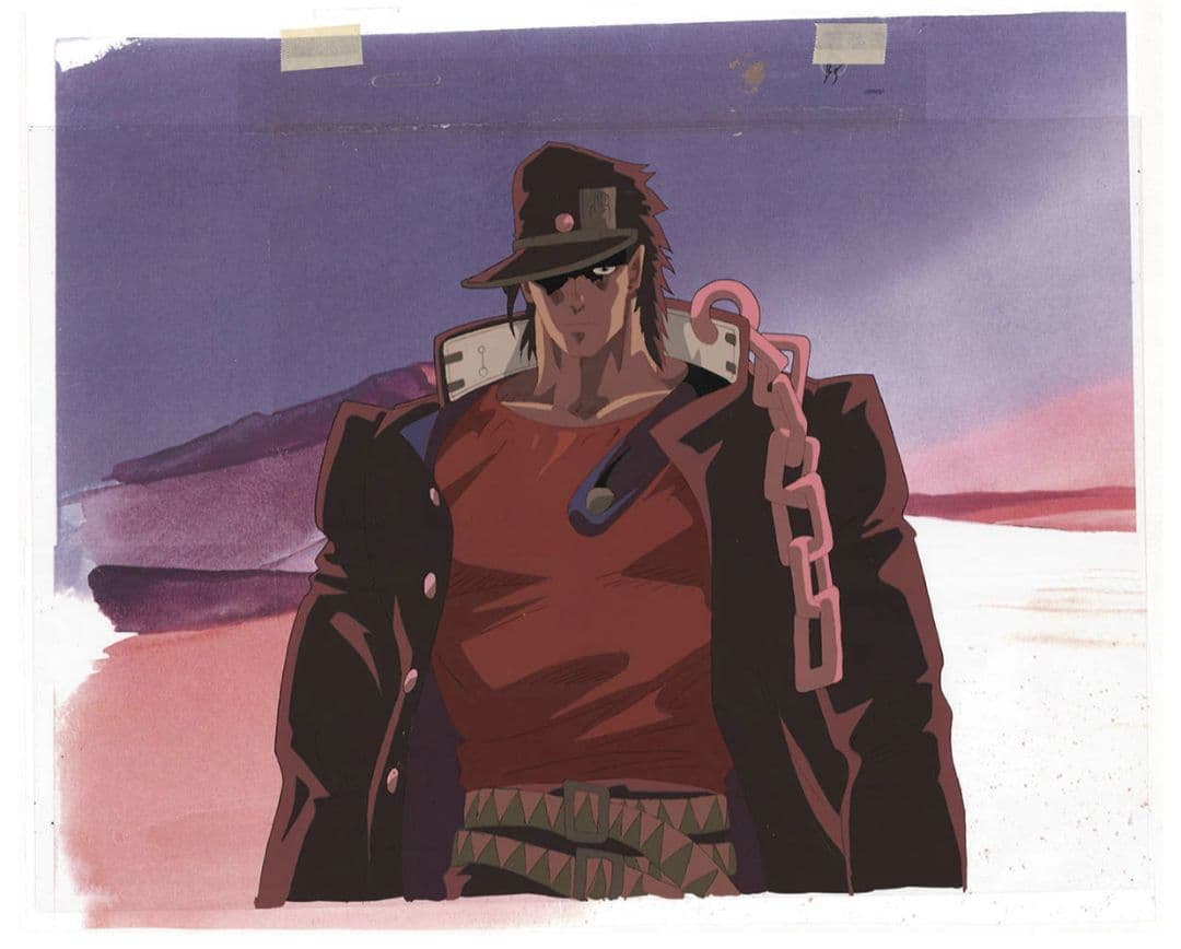 ジョジョの奇妙な冒険　セル画　空条承太郎動画付き