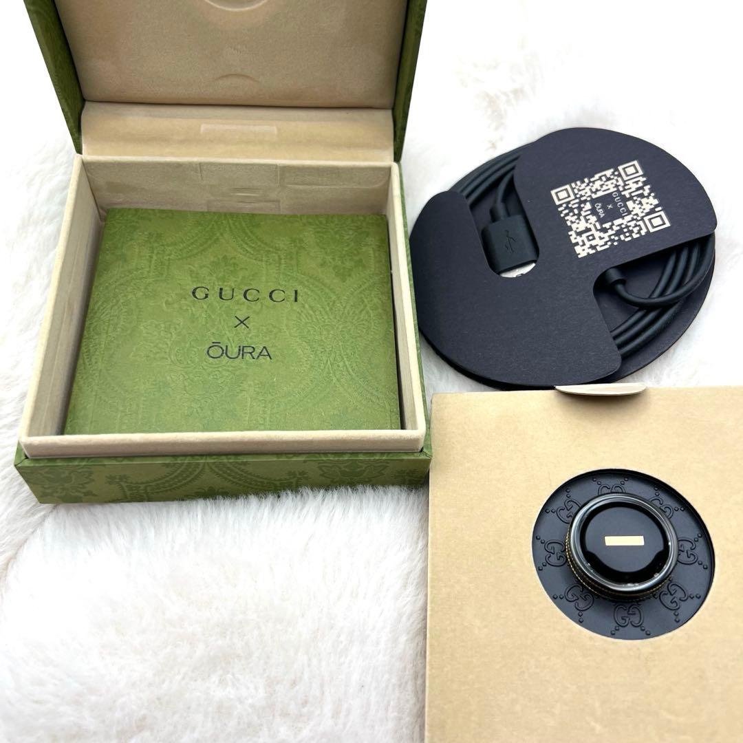 未使用保管品✨GUCCI×Oura スマートリング 黒金　20号