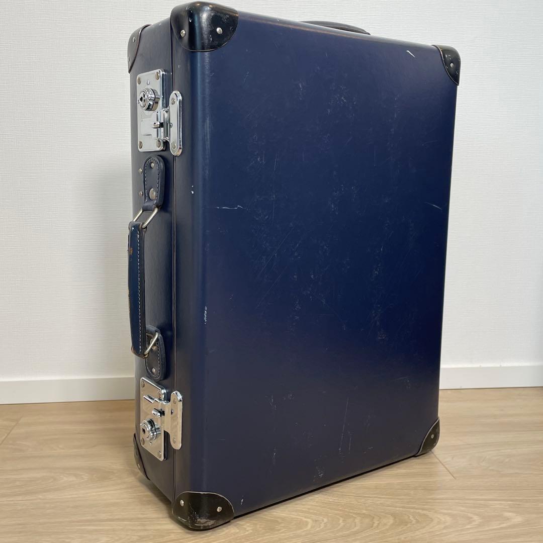 GLOBE TROTTER グローブトロッター スーツケース ネイビー 二輪
