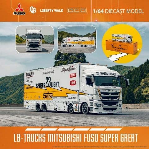 1/64 トランスポーター 三菱 FUSO キャリアカー Track トレーラー