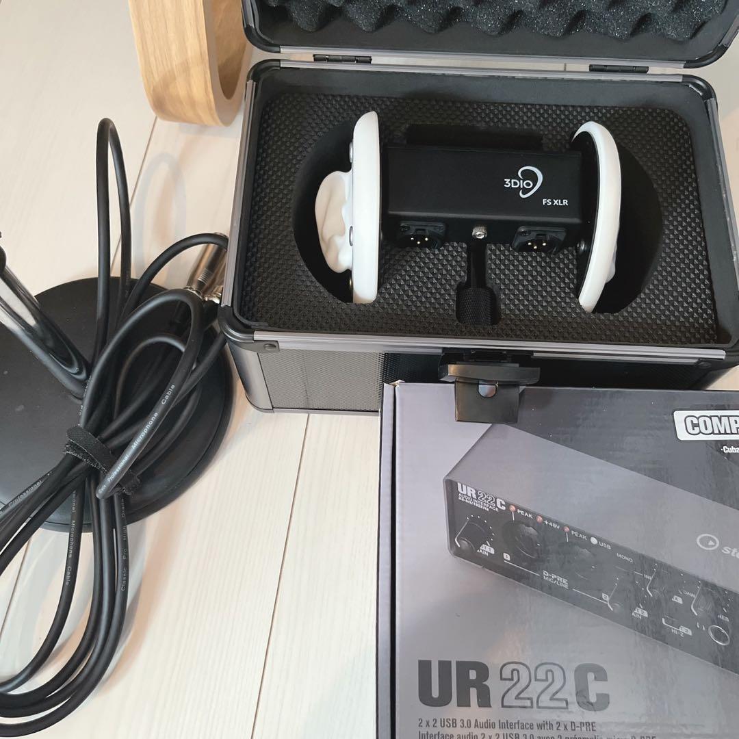 3DIO FS XLRマイク・Steinberg UR22C