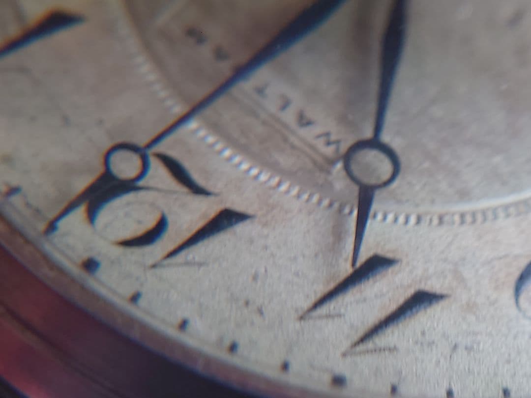 むぅ　Waltham 15J アールデコ文字盤　稼働品