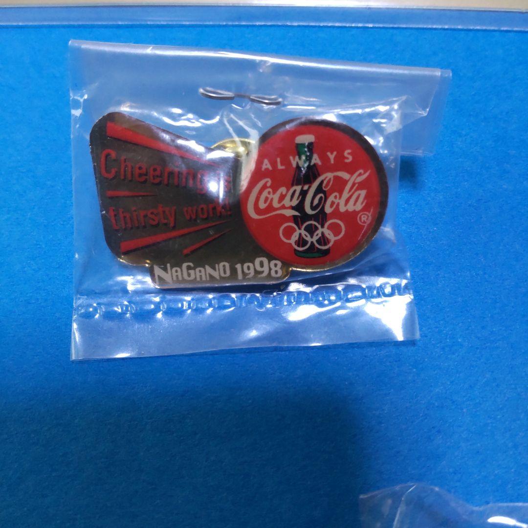 コカ・コーラ 長野オリンピック ノベルティピンバッジ 5個セット