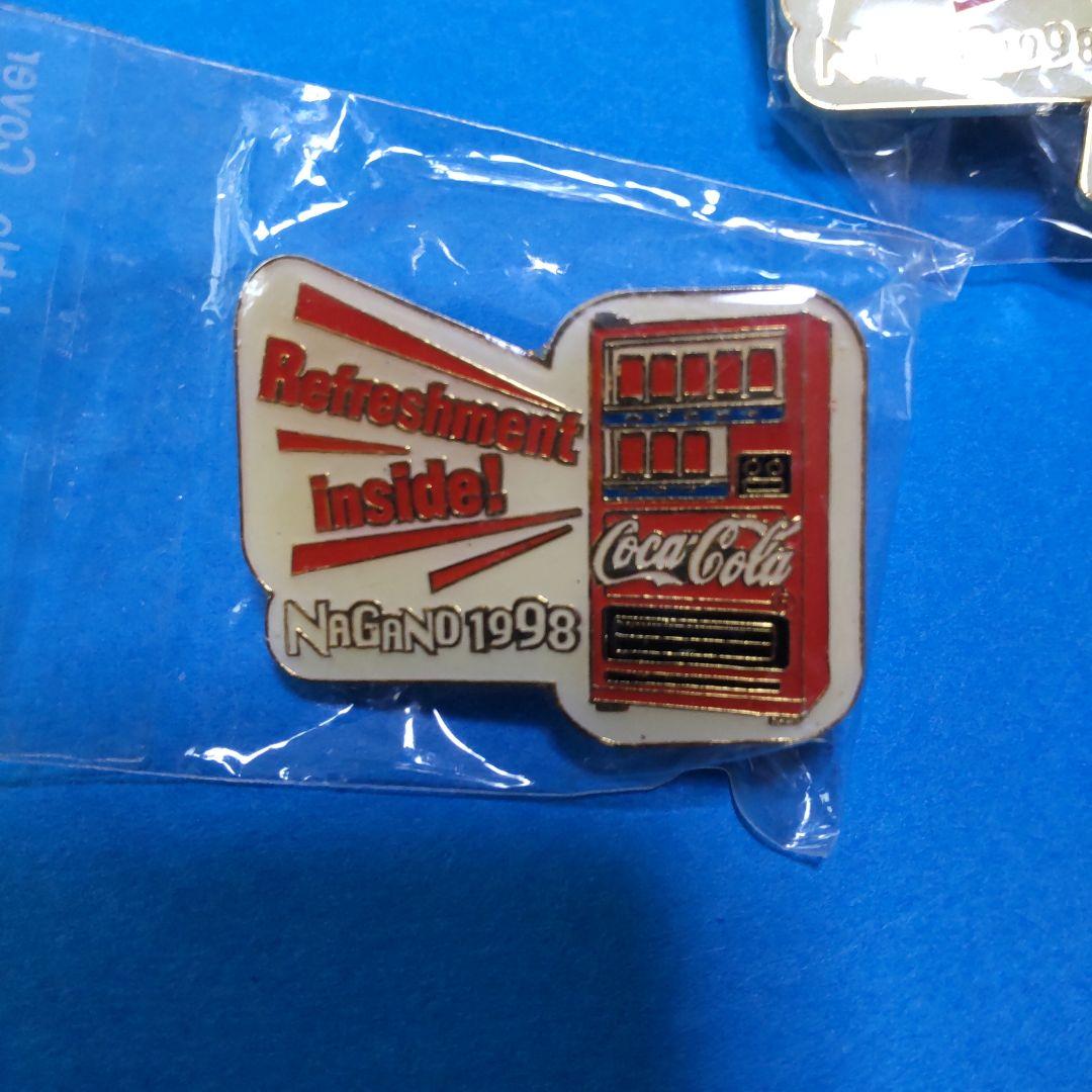 コカ・コーラ 長野オリンピック ノベルティピンバッジ 5個セット