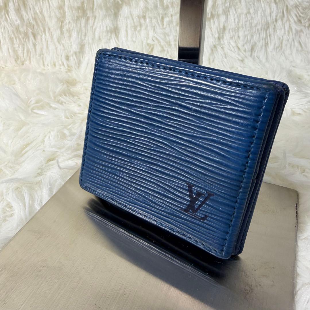 【✨良品✨】ルイヴィトン エピ ケース ポルトモネボワット ブルー
