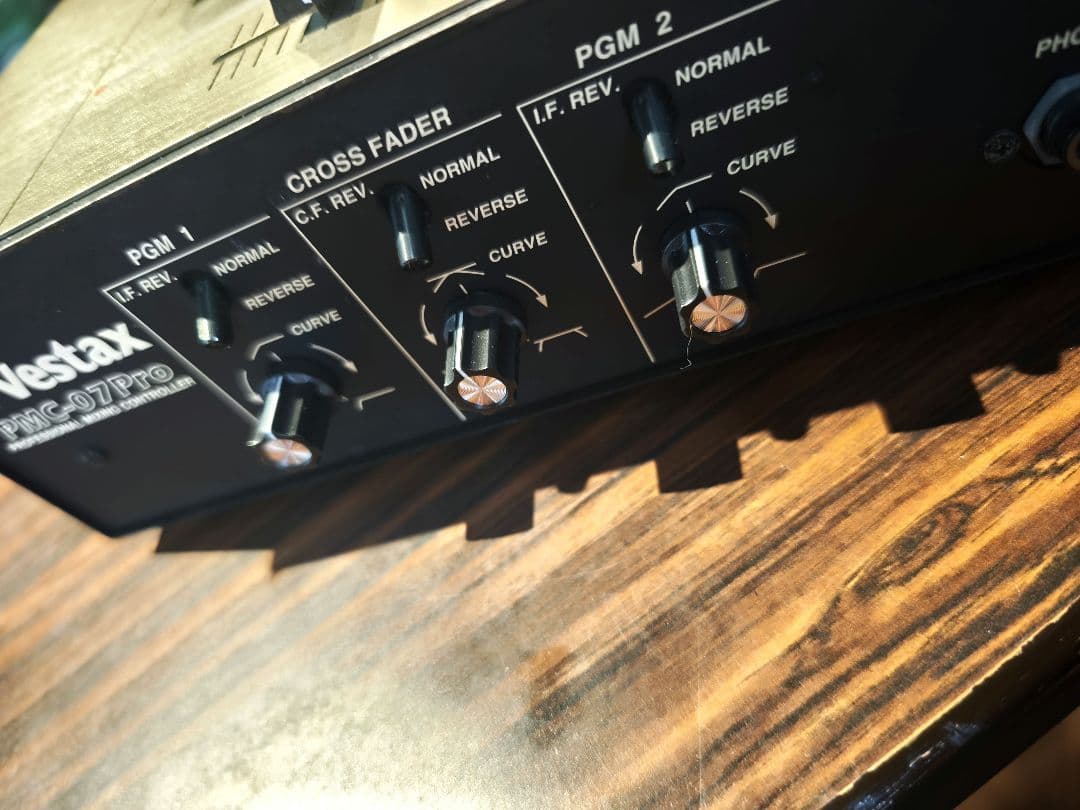 Vestax PMC-07Pro LEDブルーカスタム つまみ•ノブ交換 中古