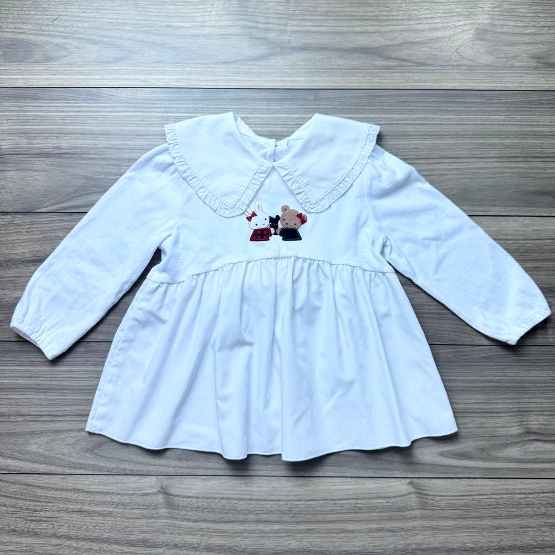 familiar ファミリア 襟付き長袖シャツ 90