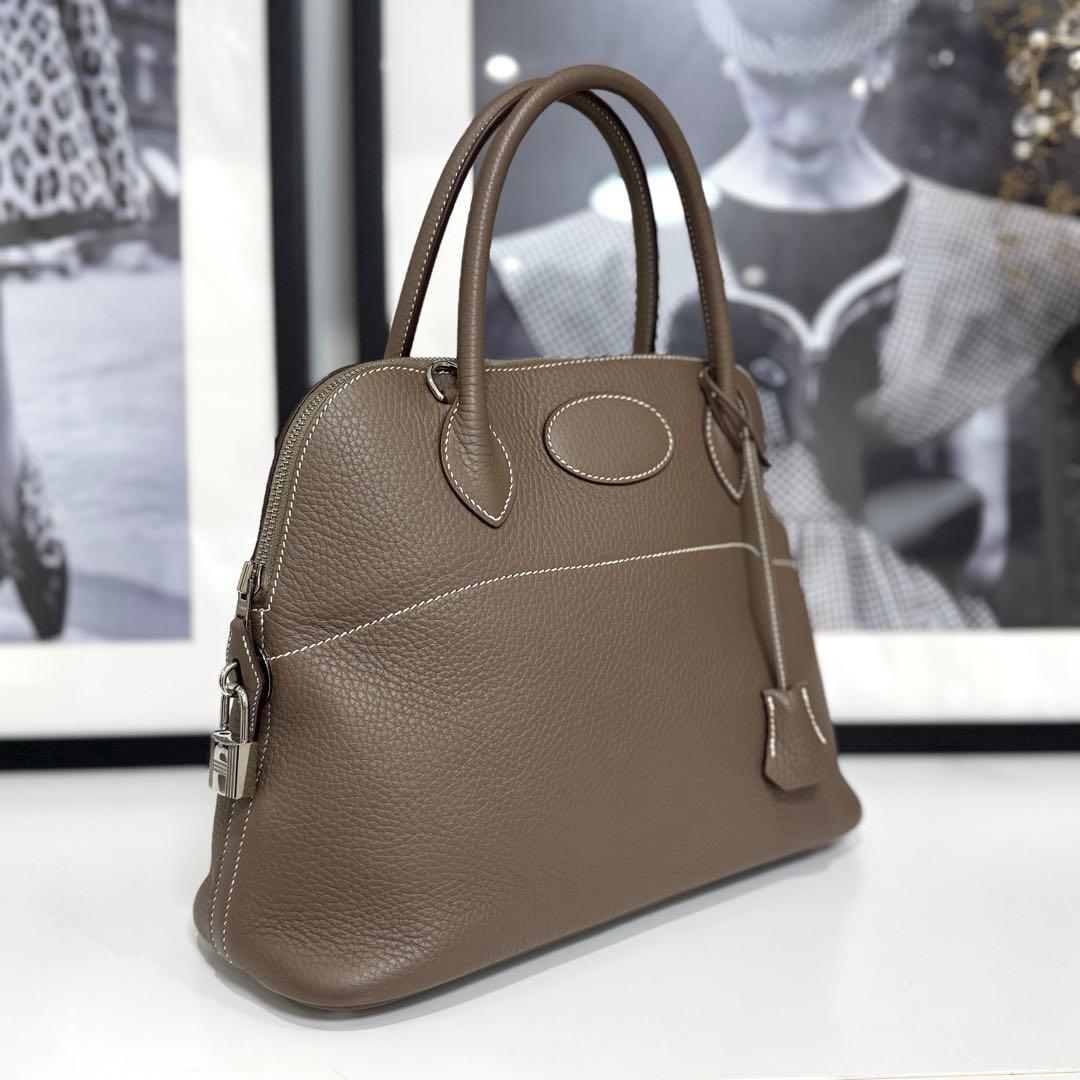 極美品 エルメス ボリード31 トリヨンクレマンス エトゥープ