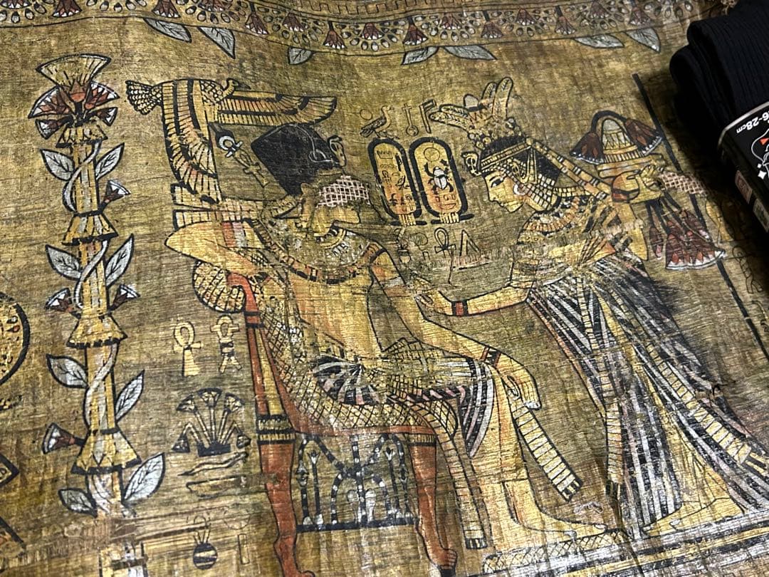 エジプト　パピルス　100年以上前のビンテージ品　土産　エジプト展