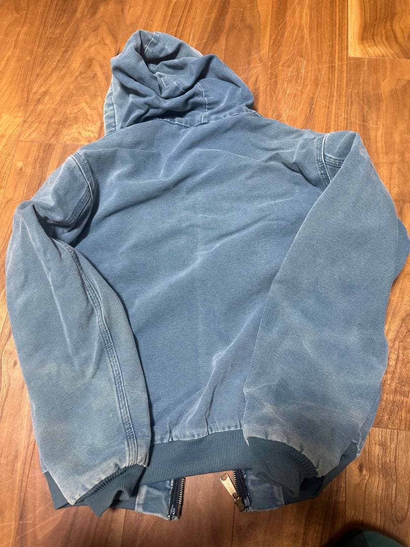 Carhartt フード付きジャケット LARGE デニムブルー