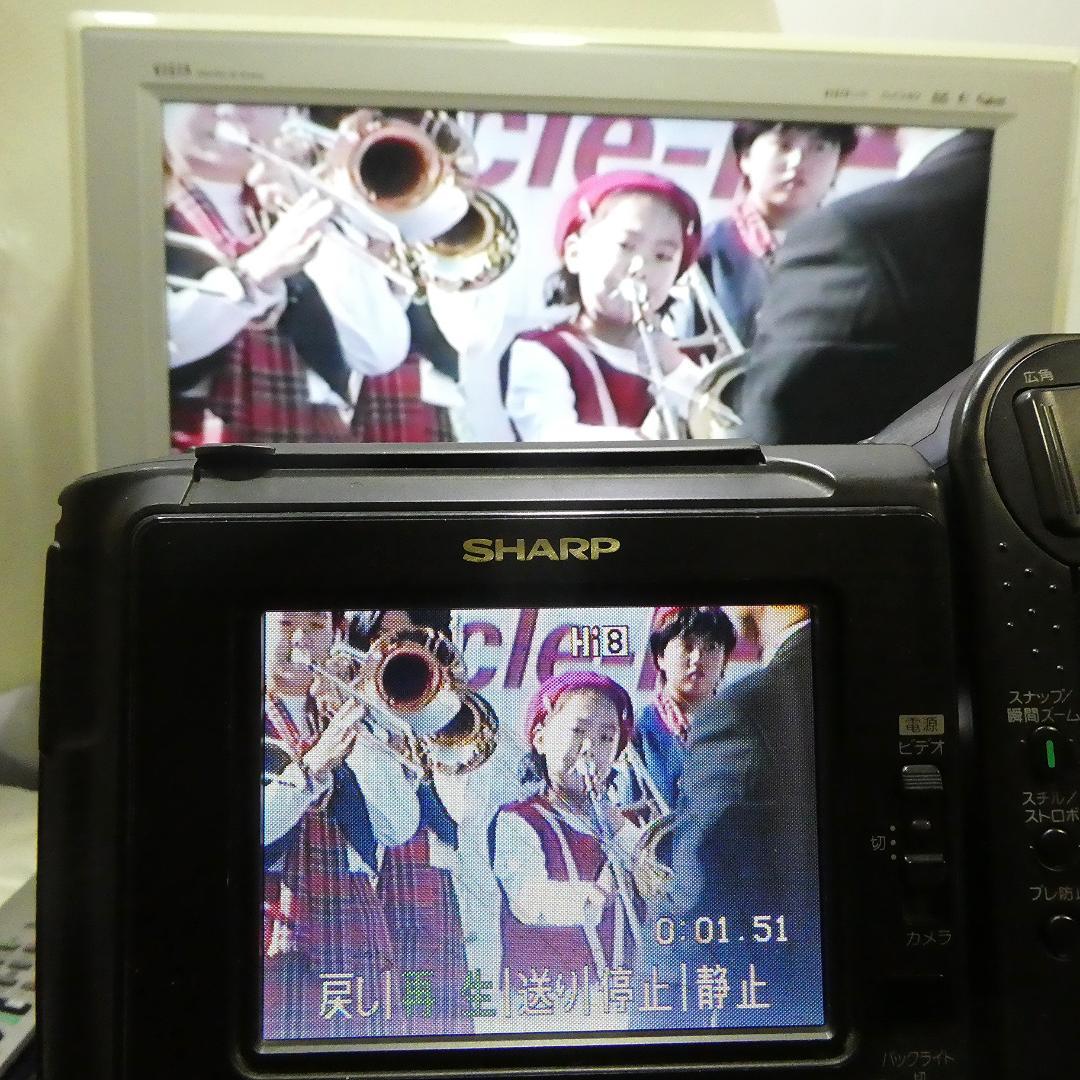 動作良好　Video.Hi8 シャープVL-HL3 8ミリビデオカメラDVD化に