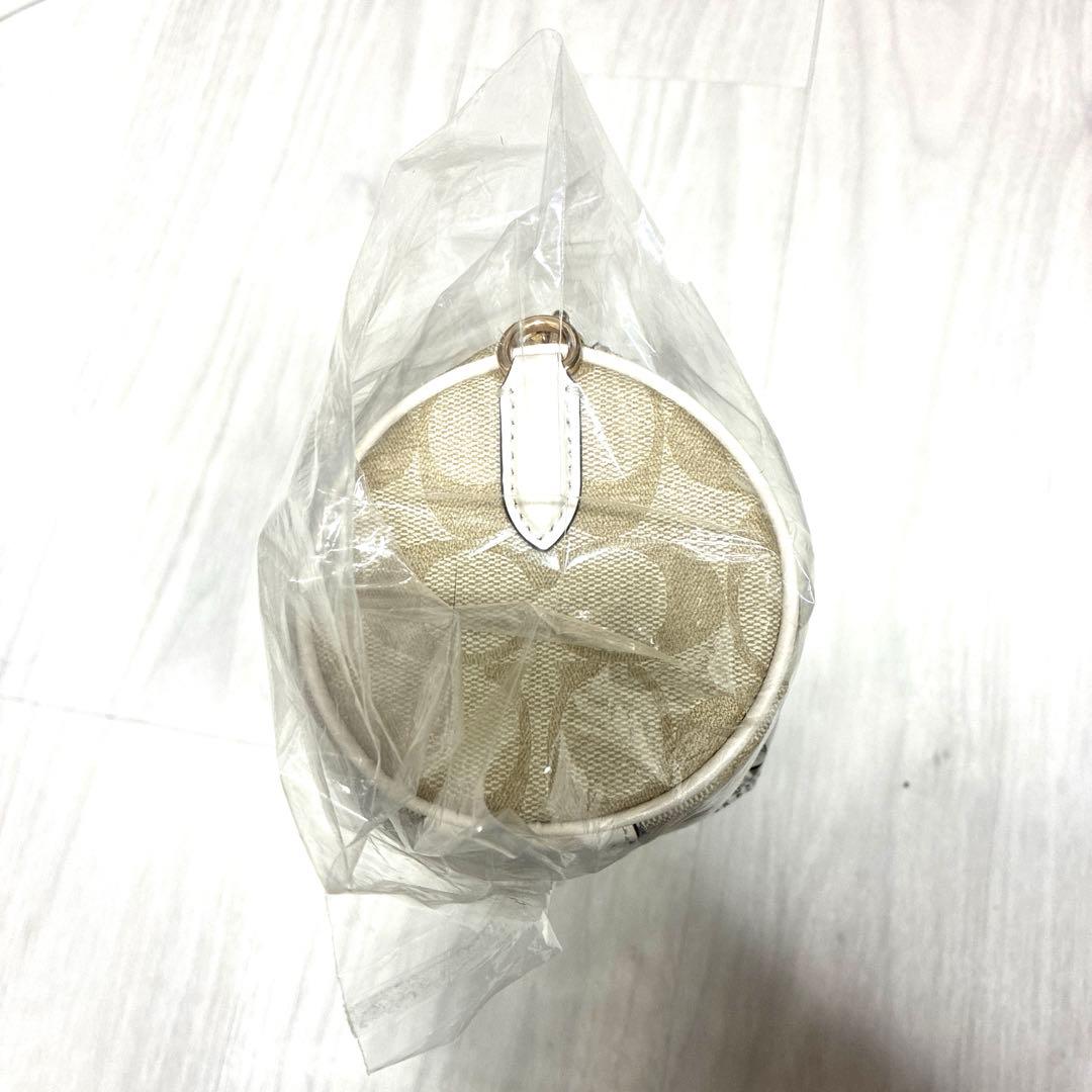coach ミニ　ショルダー　ベージュホワイト　新品