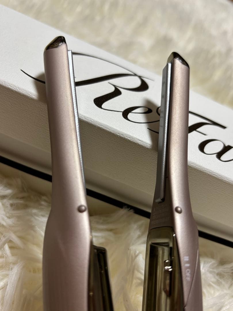 最終値下【美品&箱あり】ReFa フィンガーアイロン ST6 シャンパンゴールド