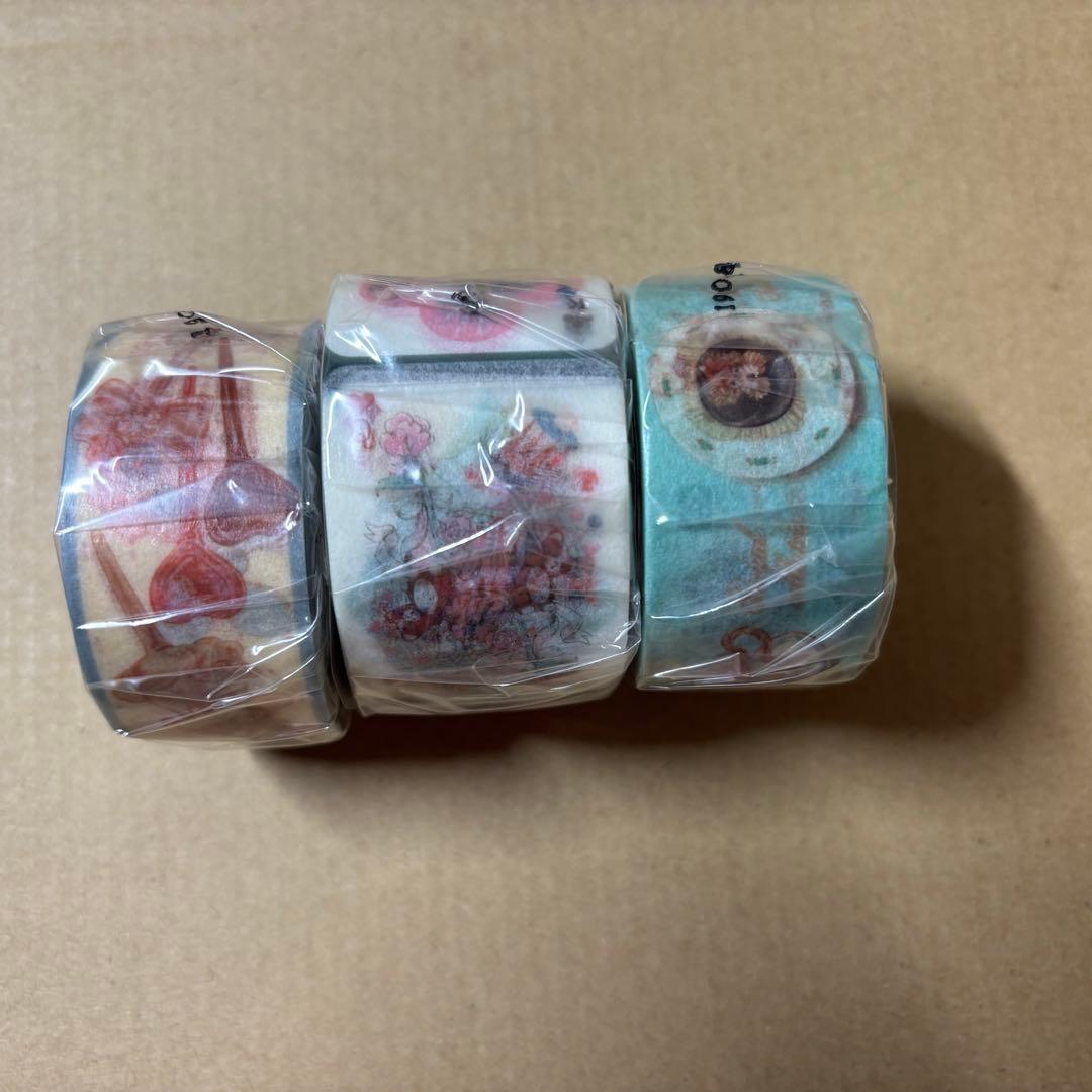 オカッパラバーさん　マスキングテープ　セット　B