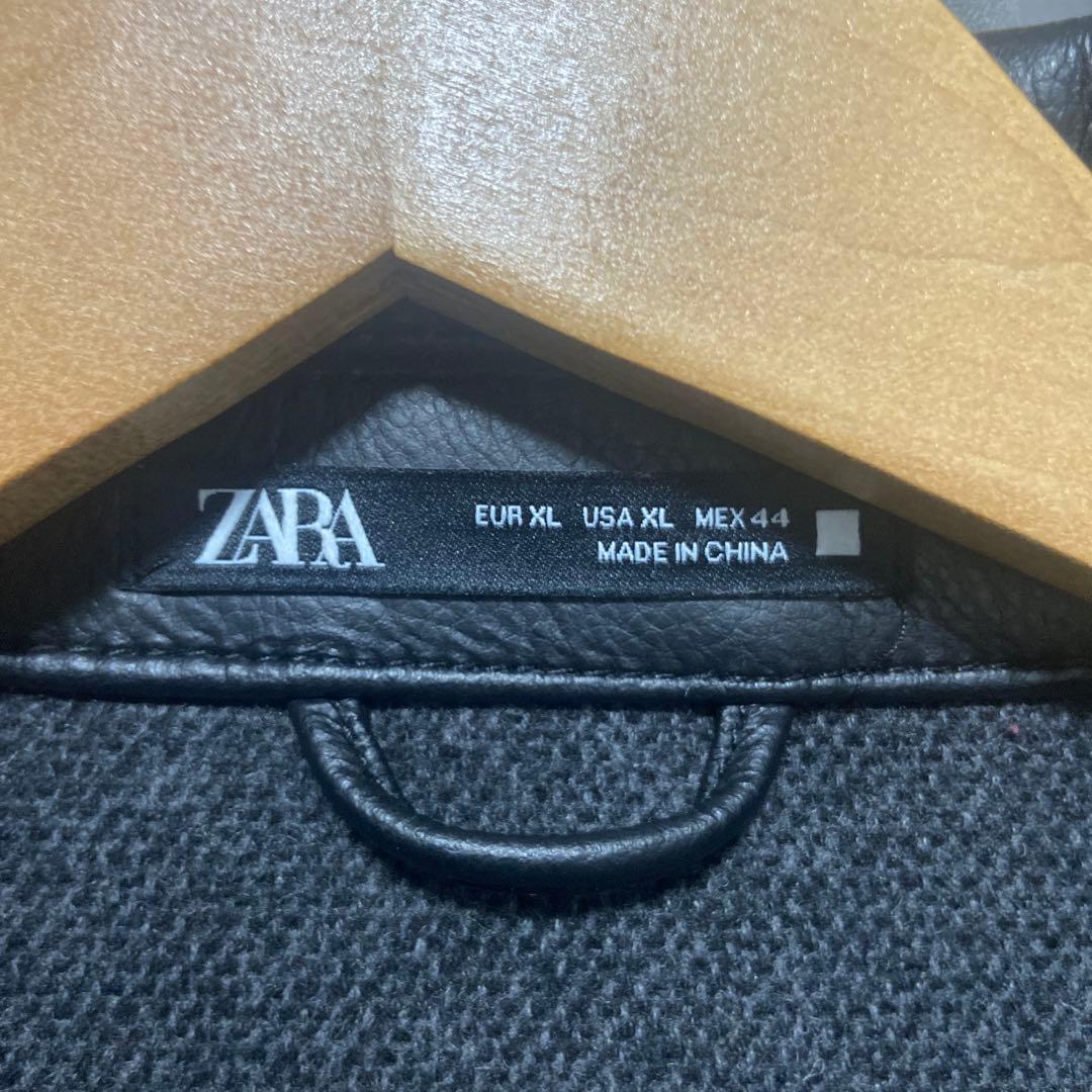 ZARA ザラ　フェイクレザージャケット　XLサイズ