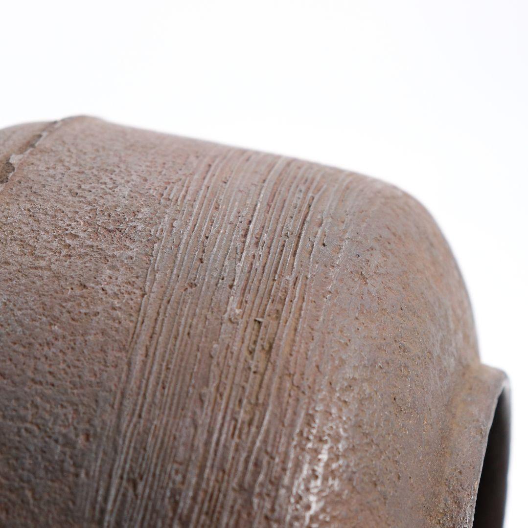 釜師 和田美之助造 刷毛目 尻張釜 障泥釜 共箱共布 茶道具　V57