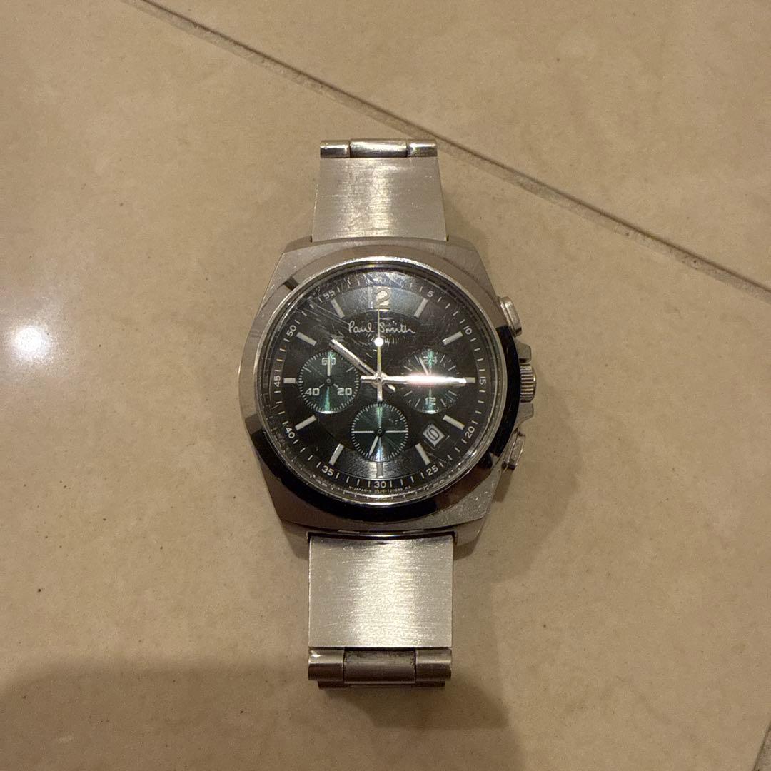 ポールスミス 腕時計 ファイナルアイズ グリーン クロノグラフ