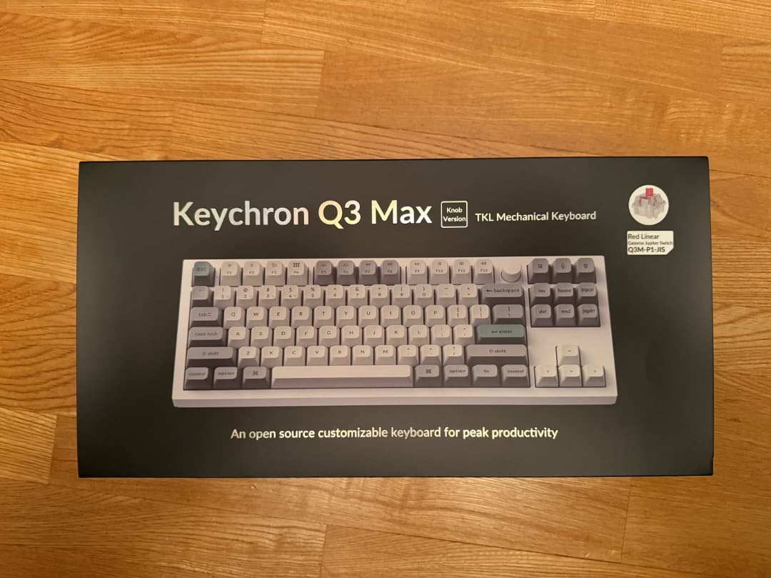 Keychron Q3 Max メカニカルキーボード JIS配列 赤軸