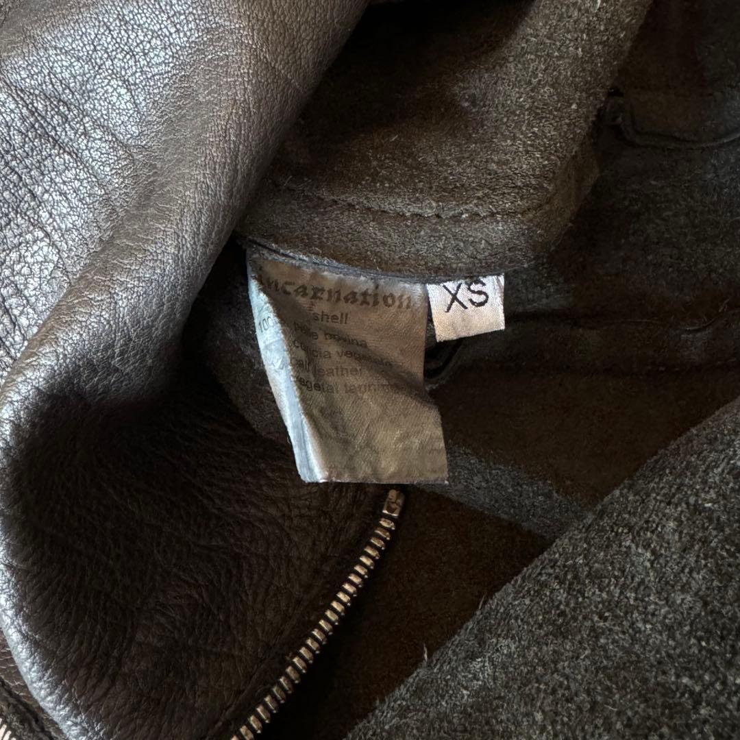 incarnation guidi変形ライダース　ハーフジップブルゾンXS