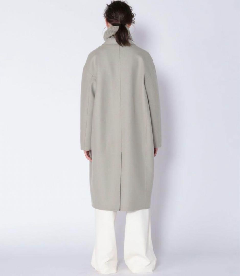 GALERIE VIE ライトメルトンチェスターコート　ライトグリーン