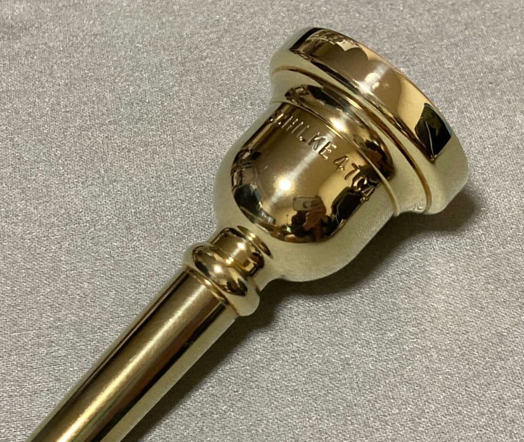 シルキー　SCHILKE 47C4 メッキ　トロンボーン　マウスピース　中細管
