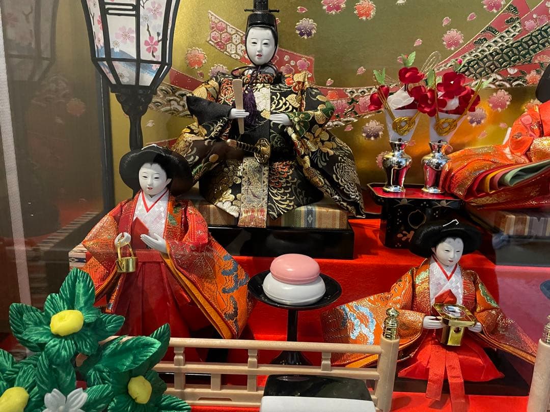 久月 雛人形 金彩吉祥 五人ケース飾り ひな人形　4960282385287