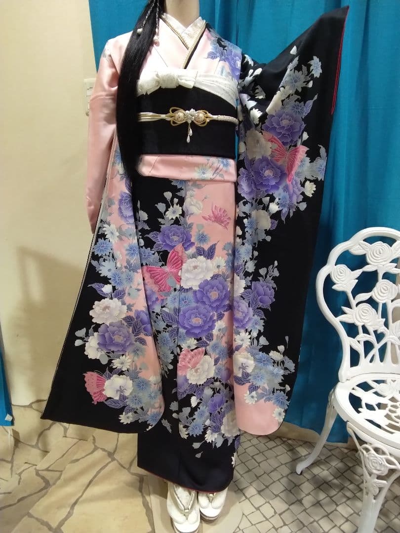 振袖単品、正絹振袖