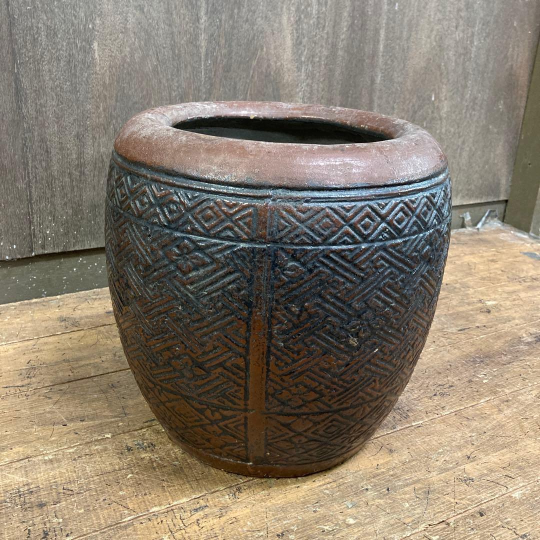 E4 火鉢 ひばち 古民具 古道具 骨董 骨董品 アンティーク ヴィンテージ