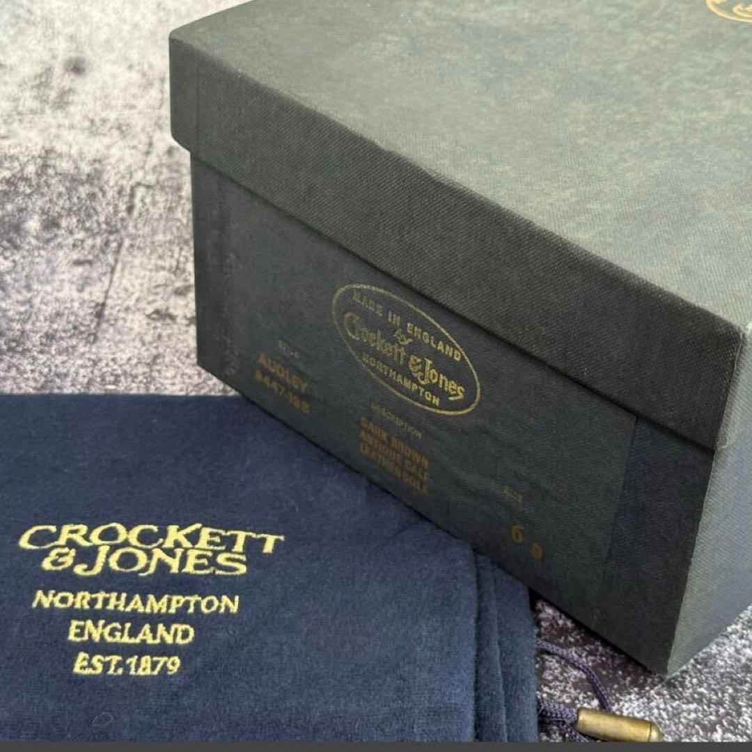 【美品】クロケット&ジョーンズ　オードリー　6D　ダークブラウンアンティーク