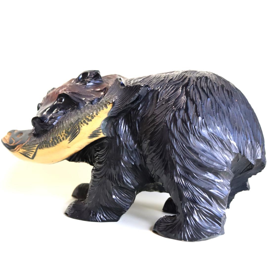 木彫り熊　斎藤実光 作