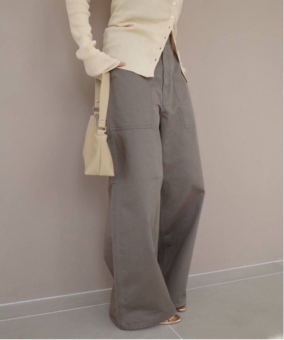 スローブイエナ　SAWAHOCOペインターパンツ　カーキ