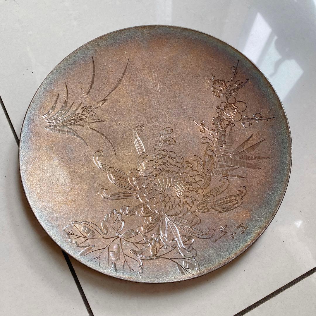 銀皿　純銀　銀杯　銀盃　銀製飾り皿