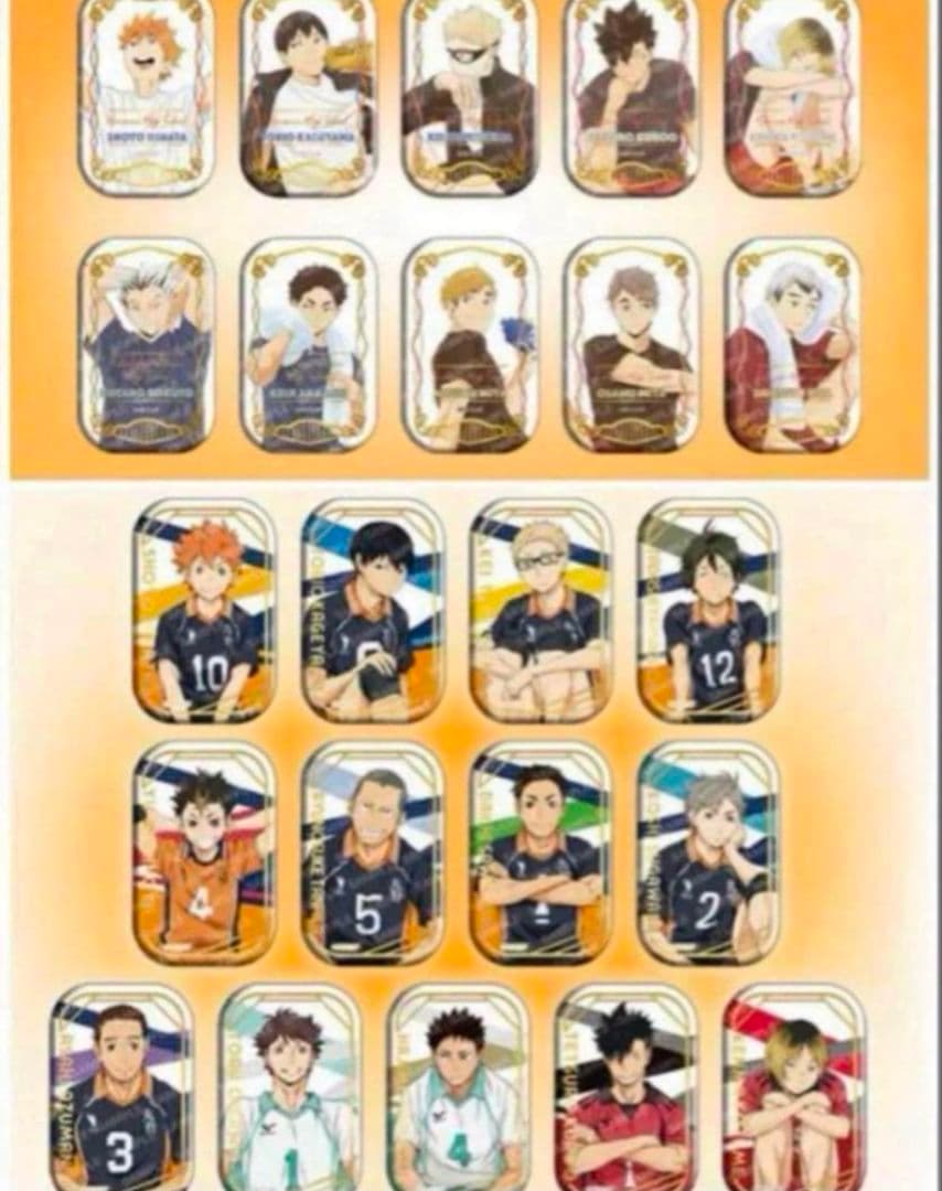 ハイキュー‼︎ スクエア缶バッジ セット クールダウン おすわり セブンネット限