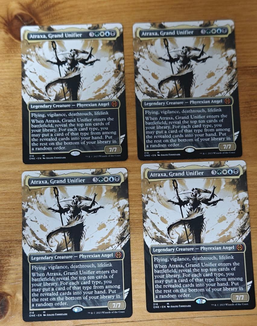 MTG 英語 偉大なる統一者、アトラクサ ボーダーレス 4枚