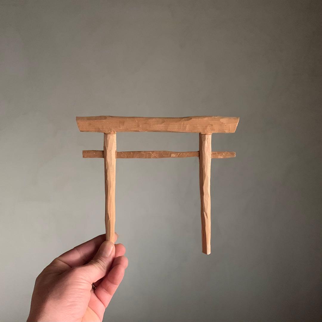 木の 鳥居 古道具 アンティーク