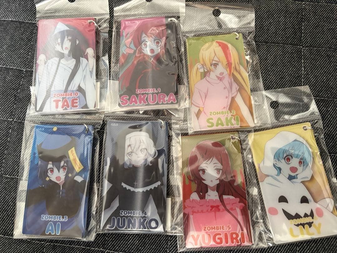 ゾンビランドサガ展　チェンジングアクリルキーホルダー　7種セット