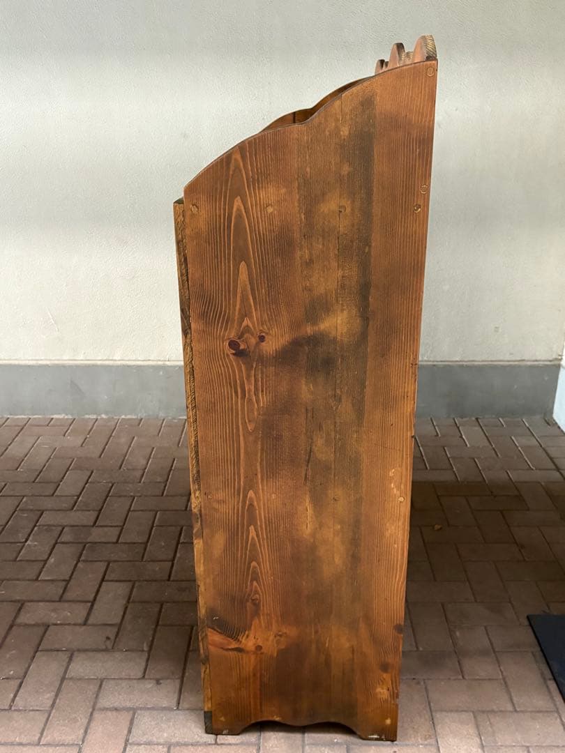 メ*4様 カントリー ナチュラルウッドハート型キャビネット