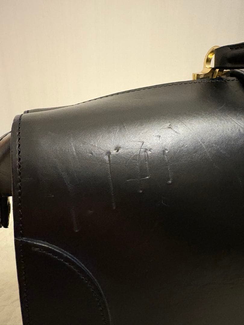 【岡ちゃん専用 】【美品】万双 ダレスバッグ 三つマチ ブラック