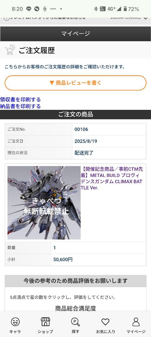 ゆ*き様 メタルビルド　プロヴィデンスガンダム　Climax Battle Ve