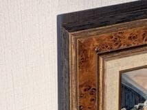 【真作】絵画　油彩　舞踏の情景　赤と白の衣装　Y187