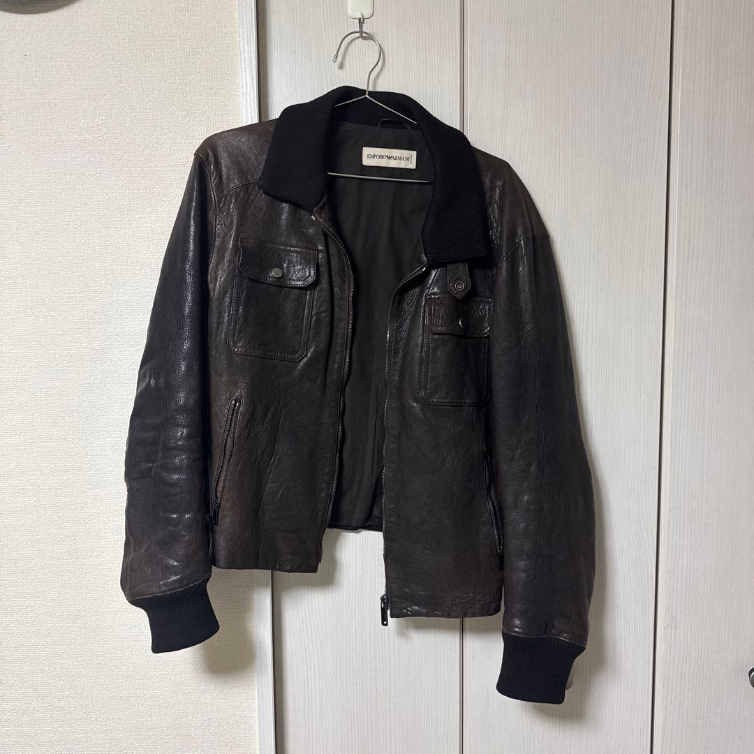 Emporio armani レザージャケット