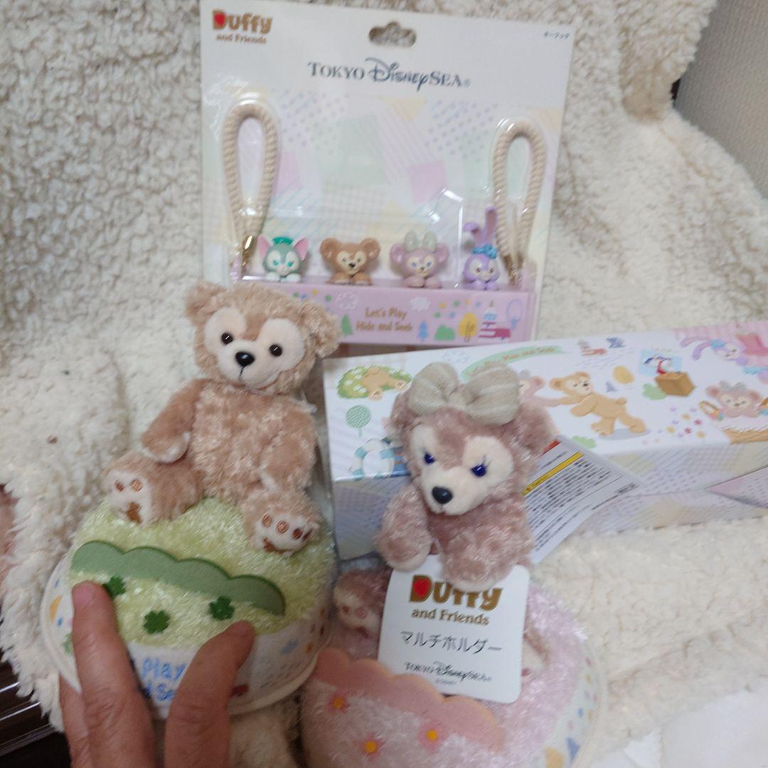 新品　ダッフィー　フレンズ　マルチホルダー　キーフック　ふち子　5種