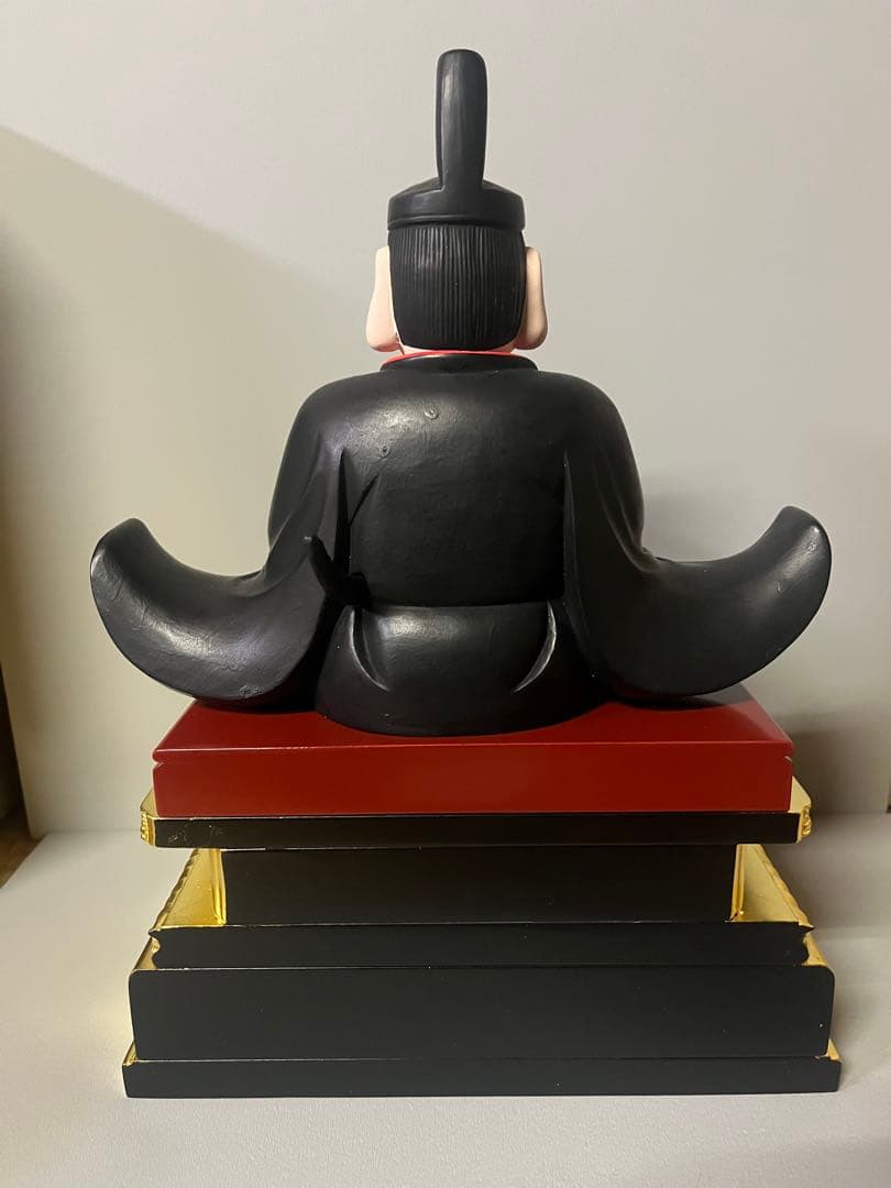 限定特別値引　菅原道真公　木彫り　彩色　天神様　学問の神様　大　23